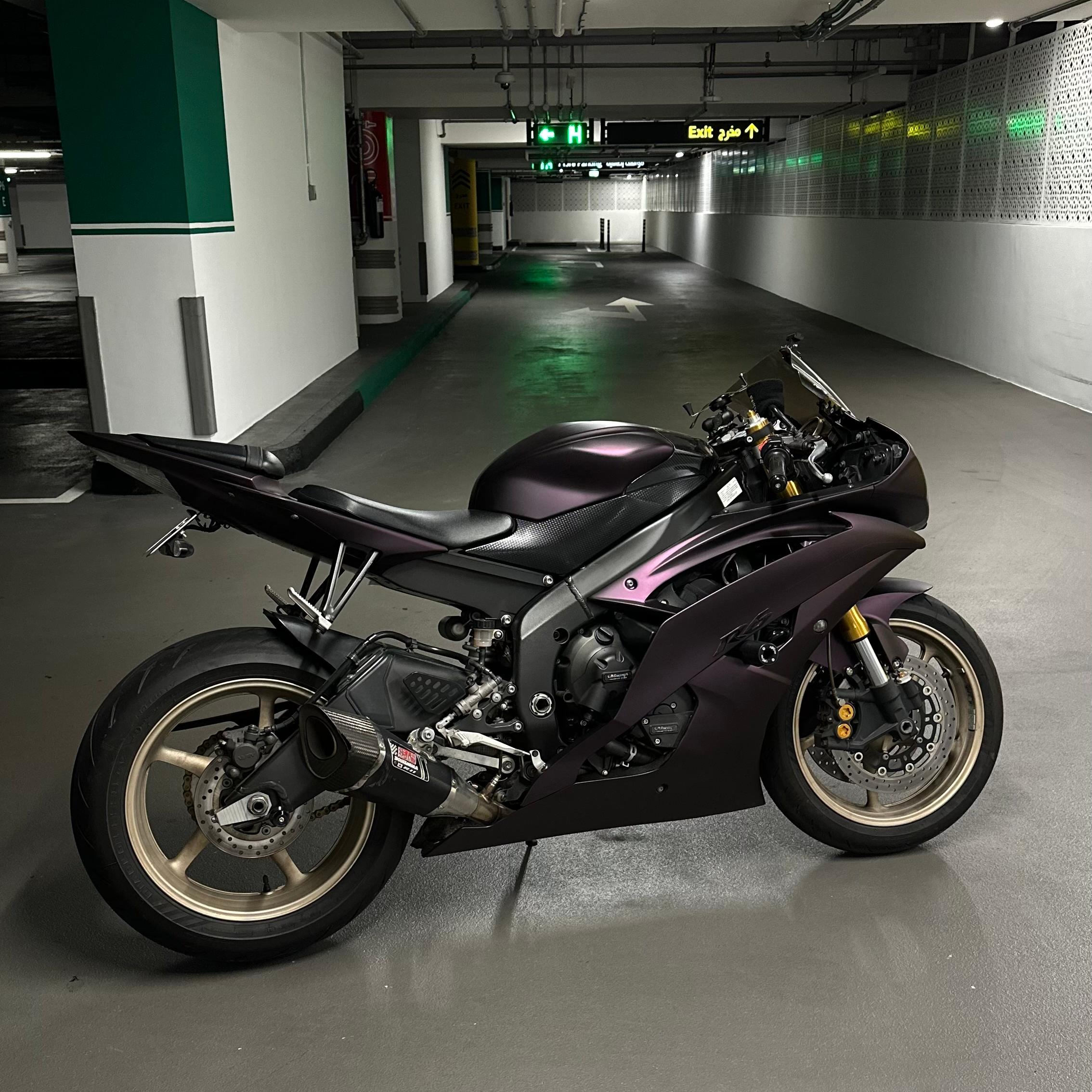 Ultra Matte Metallic Black Purple Car Vinyl Wrap