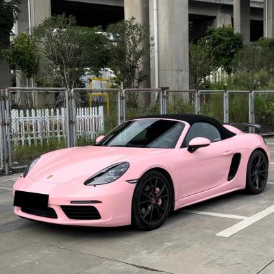 Gloss Crystal Peach Pink Car Vinyl Wrap PET 02