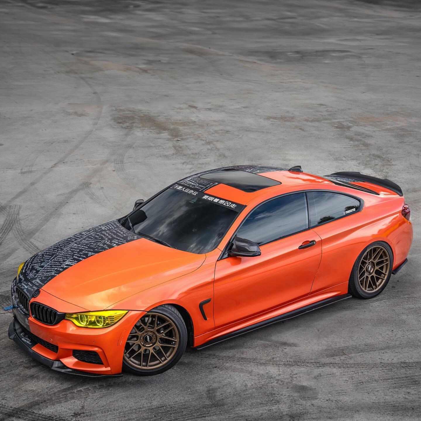 Gloss Holographic Orange Car Wrap Vinyl 