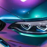 PET Gloss Metallic Chameleon Purple Blue Car Vinyl Wrap