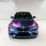 PET Gloss Metallic Chameleon Purple Blue Car Vinyl Wrap