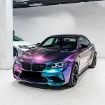 PET Gloss Metallic Chameleon Purple Blue Car Vinyl Wrap