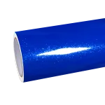 Gloss Metallic Diamond Blue Car Vinyl Wrap