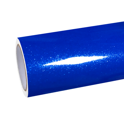 Gloss Metallic Diamond Blue Car Vinyl Wrap 01