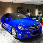 Gloss Metallic Diamond Blue Car Vinyl Wrap