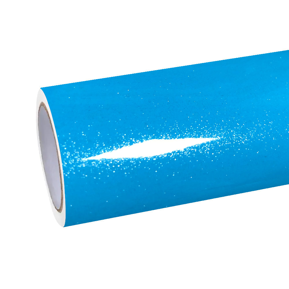 Gloss Metallic Sparkle Sky Blue Car Vinyl Wrap