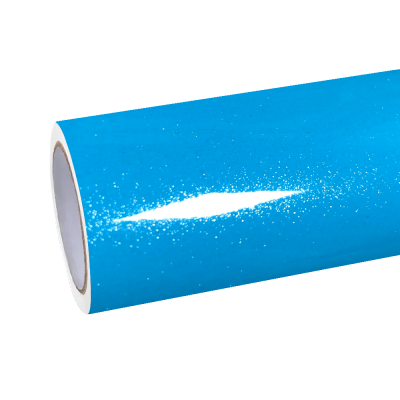 Gloss Metallic Sparkle Sky Blue Car Vinyl Wrap 01