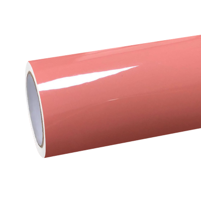 Gloss Salmon Pink Car Vinyl Wrap 01