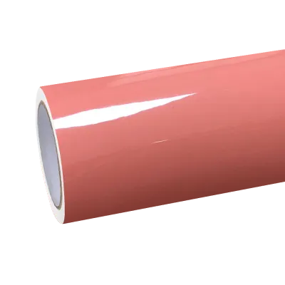 Gloss Salmon Pink Car Vinyl Wrap 01