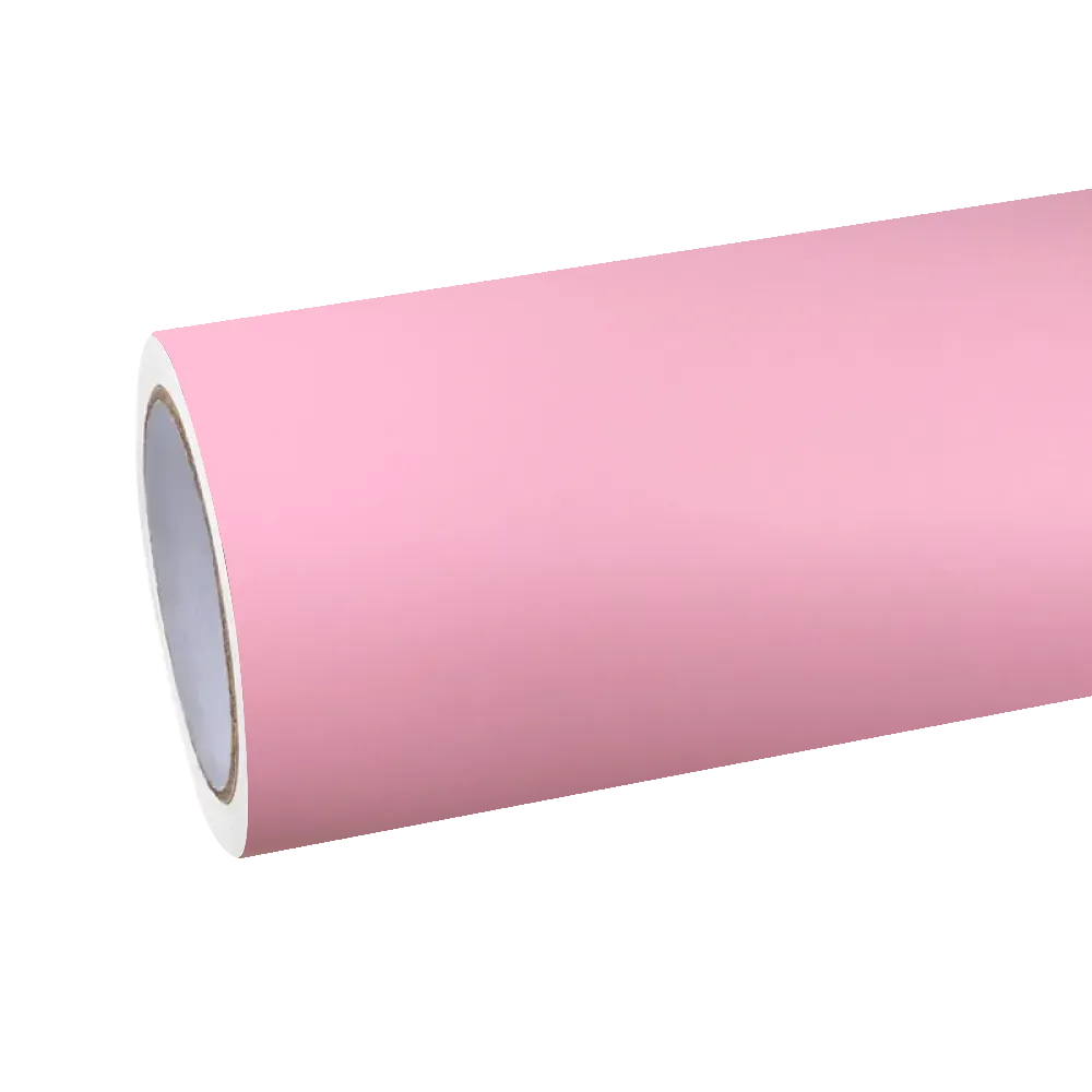 Matte Rose Pink Car Vinyl Wrap
