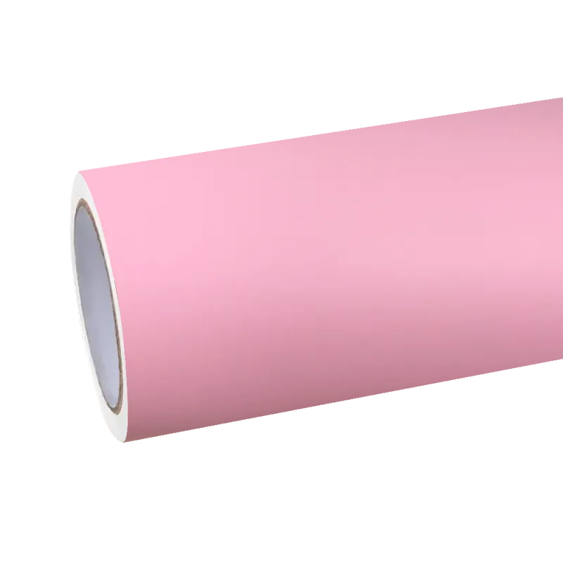 Matte Rose Pink Car Vinyl Wrap