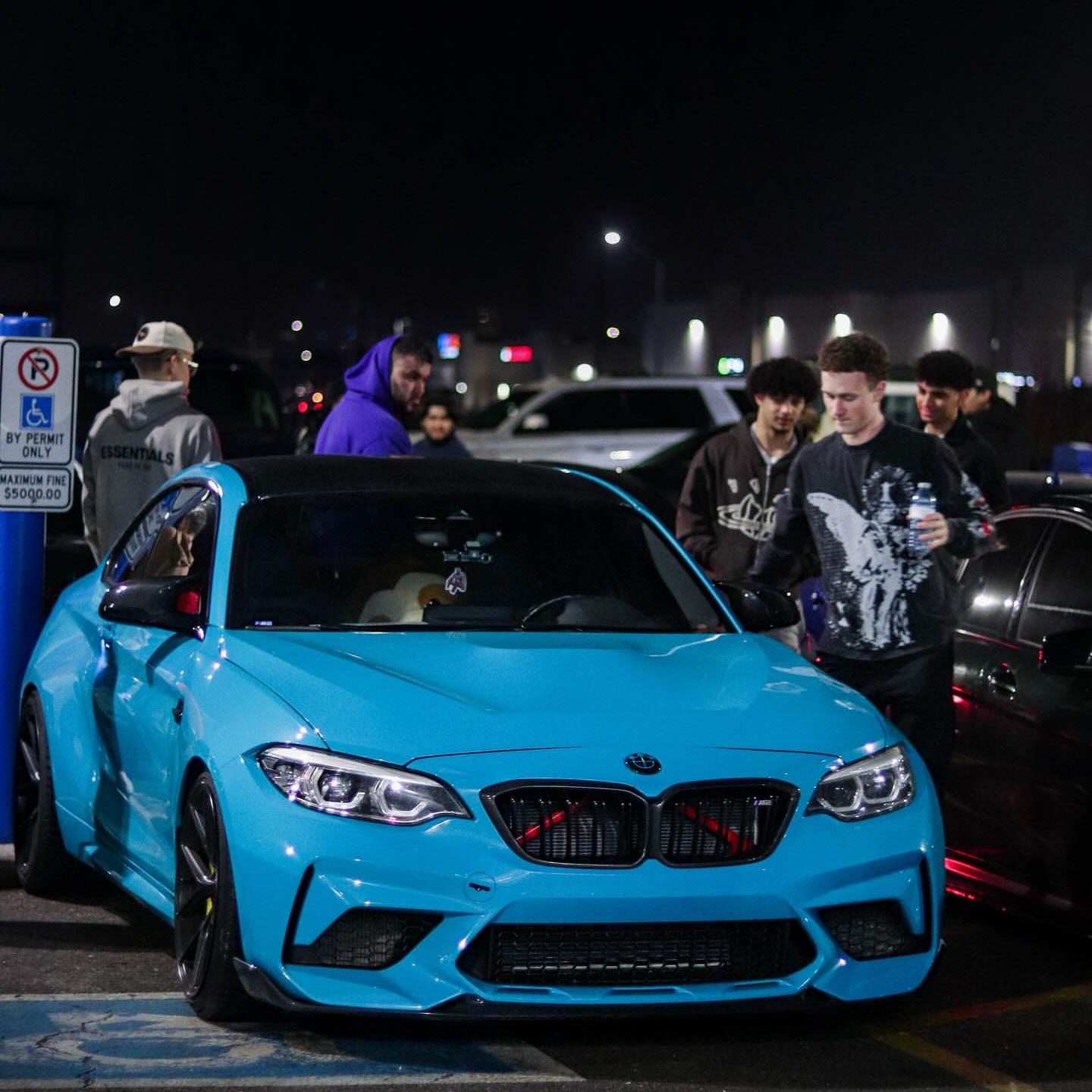 Miami Blue Car Vinyl Wrap