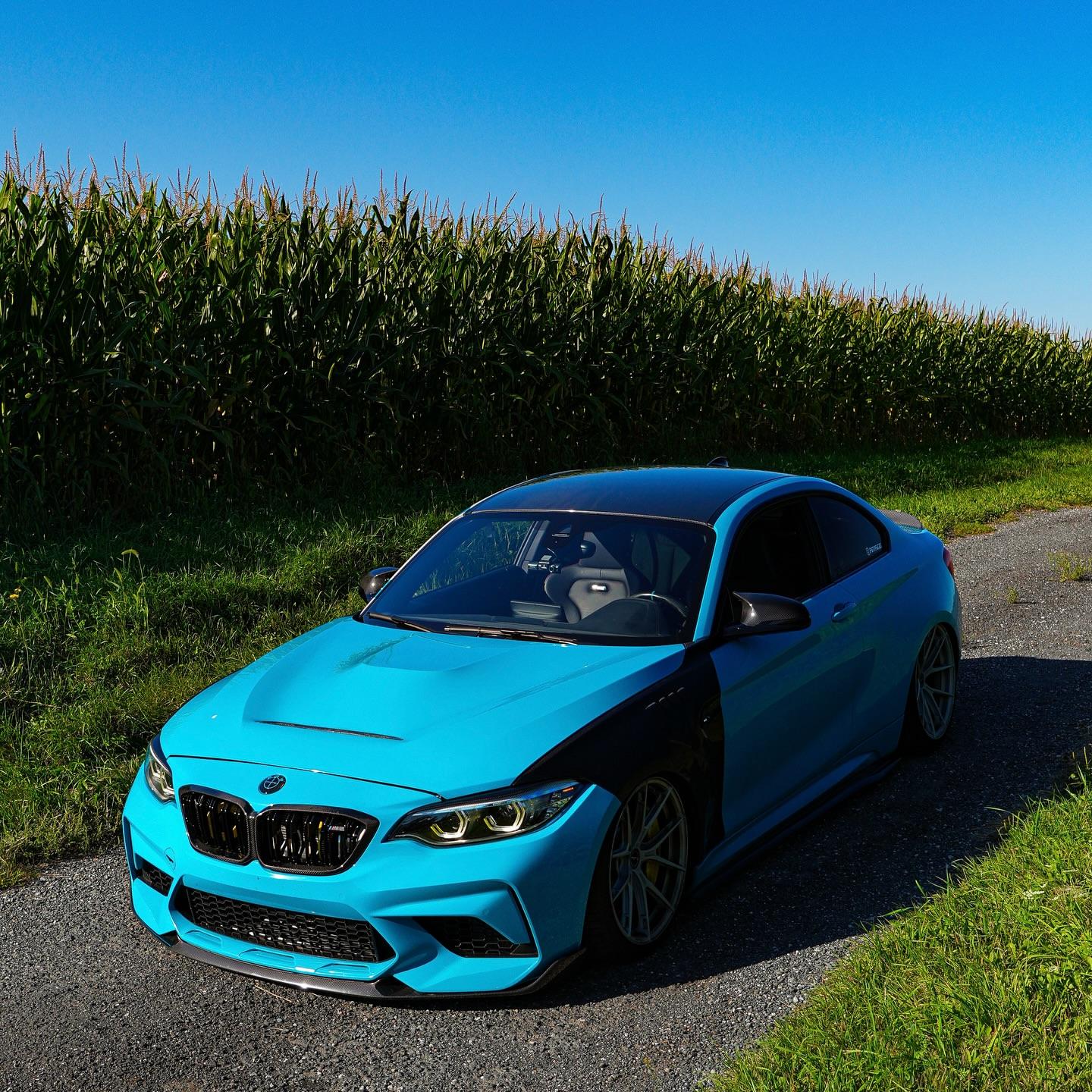 Miami Blue Car Vinyl Wrap