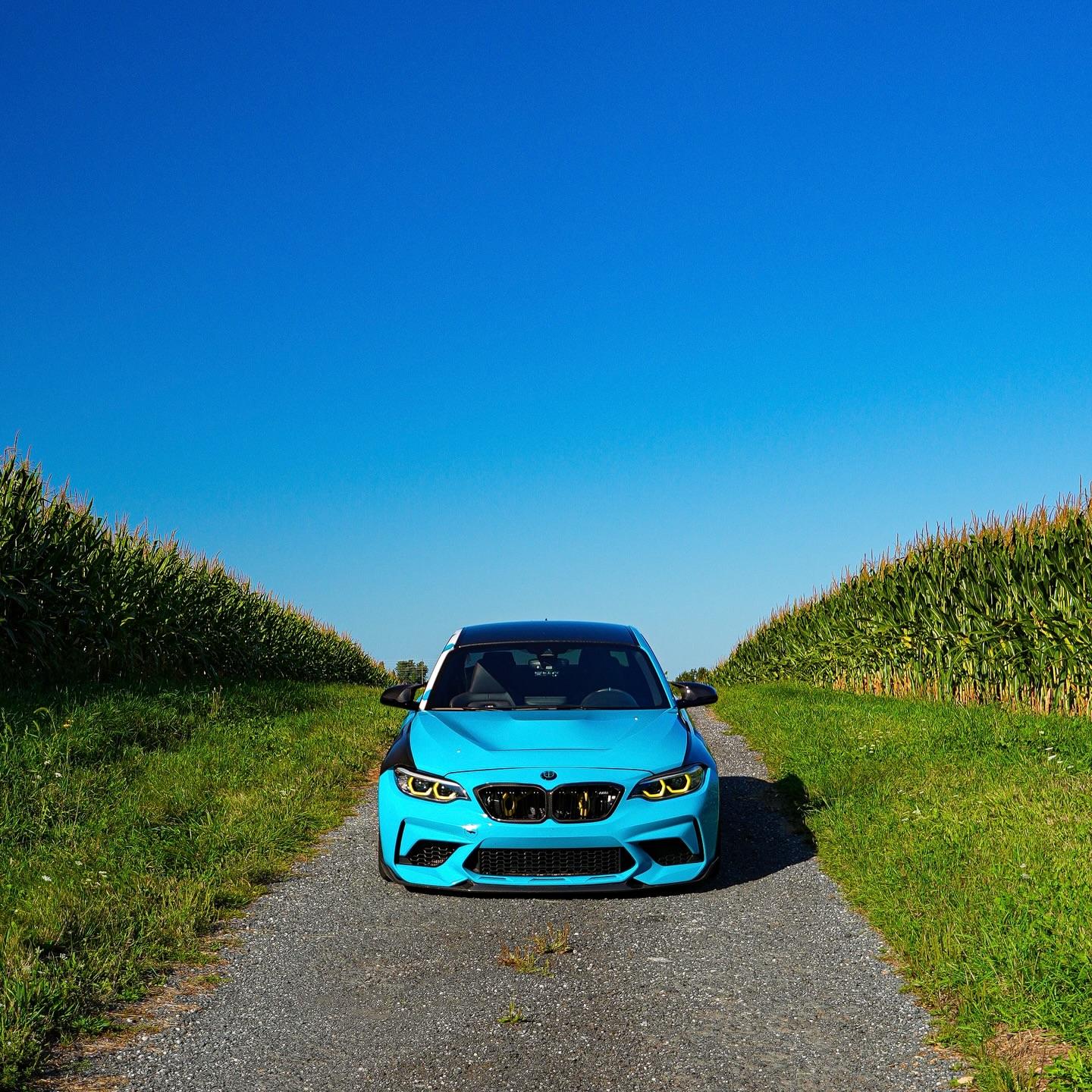 Miami Blue Car Vinyl Wrap