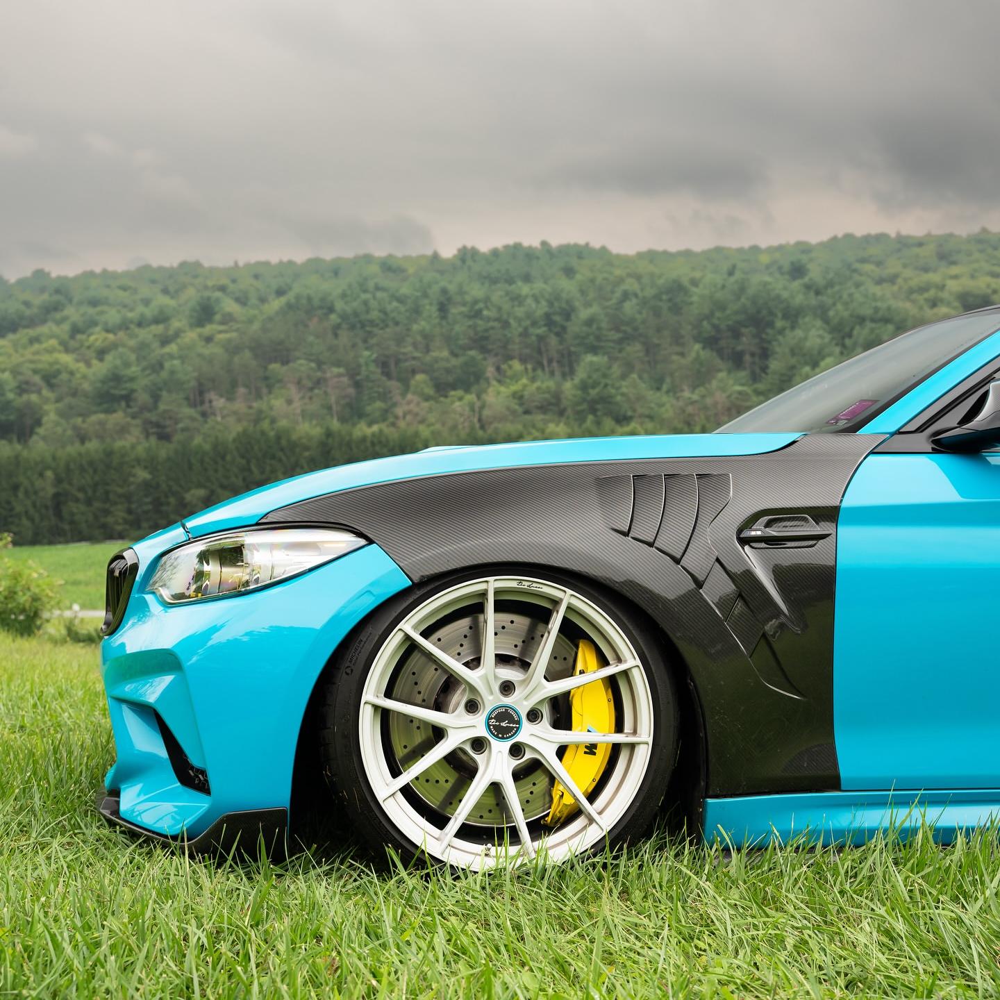 Miami Blue Car Vinyl Wrap