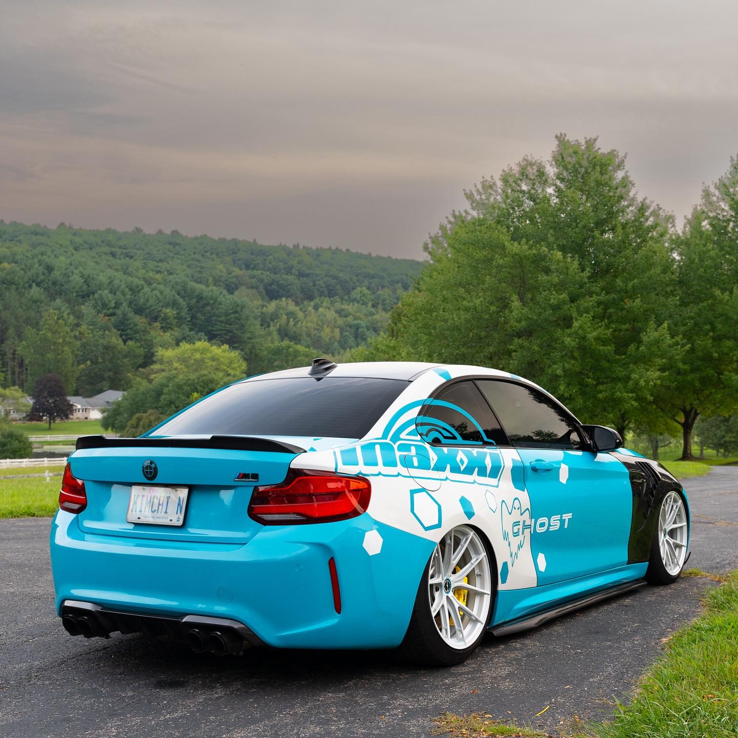 Miami Blue Car Vinyl Wrap