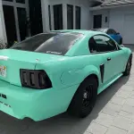 Gloss Mint Green Car Vinyl Wrap Porsche 911 