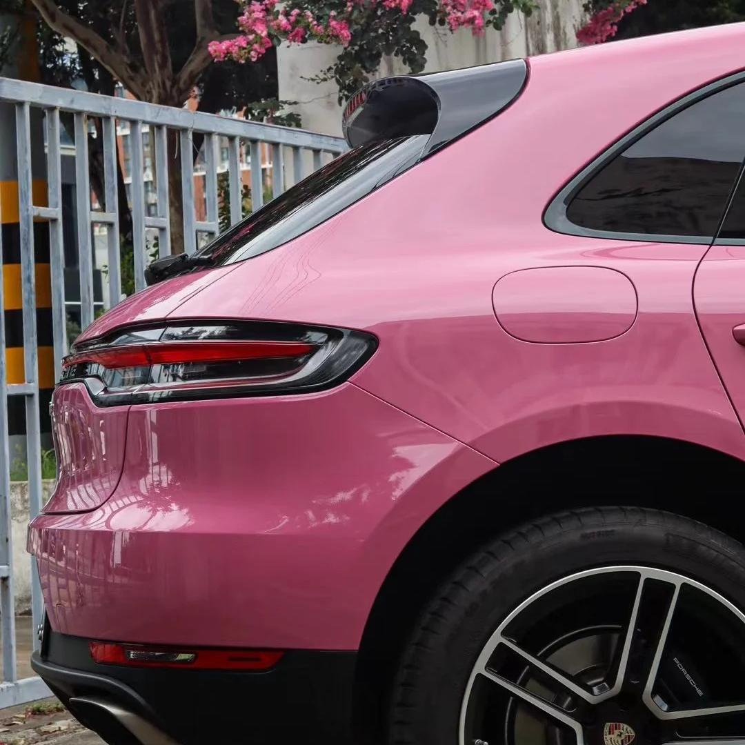 Gloss Tulip Pink Car Vinyl Wrap