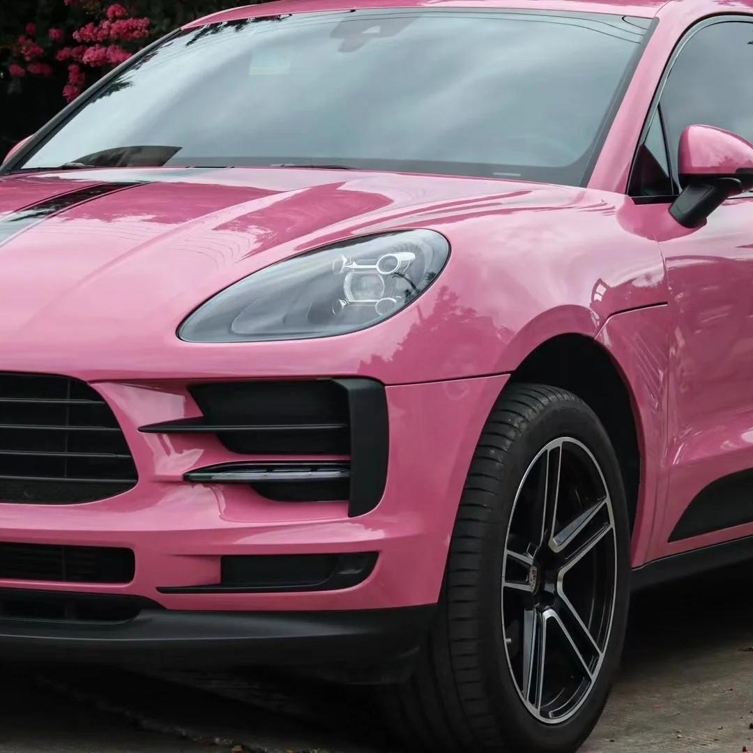 Gloss Tulip Pink Car Vinyl Wrap