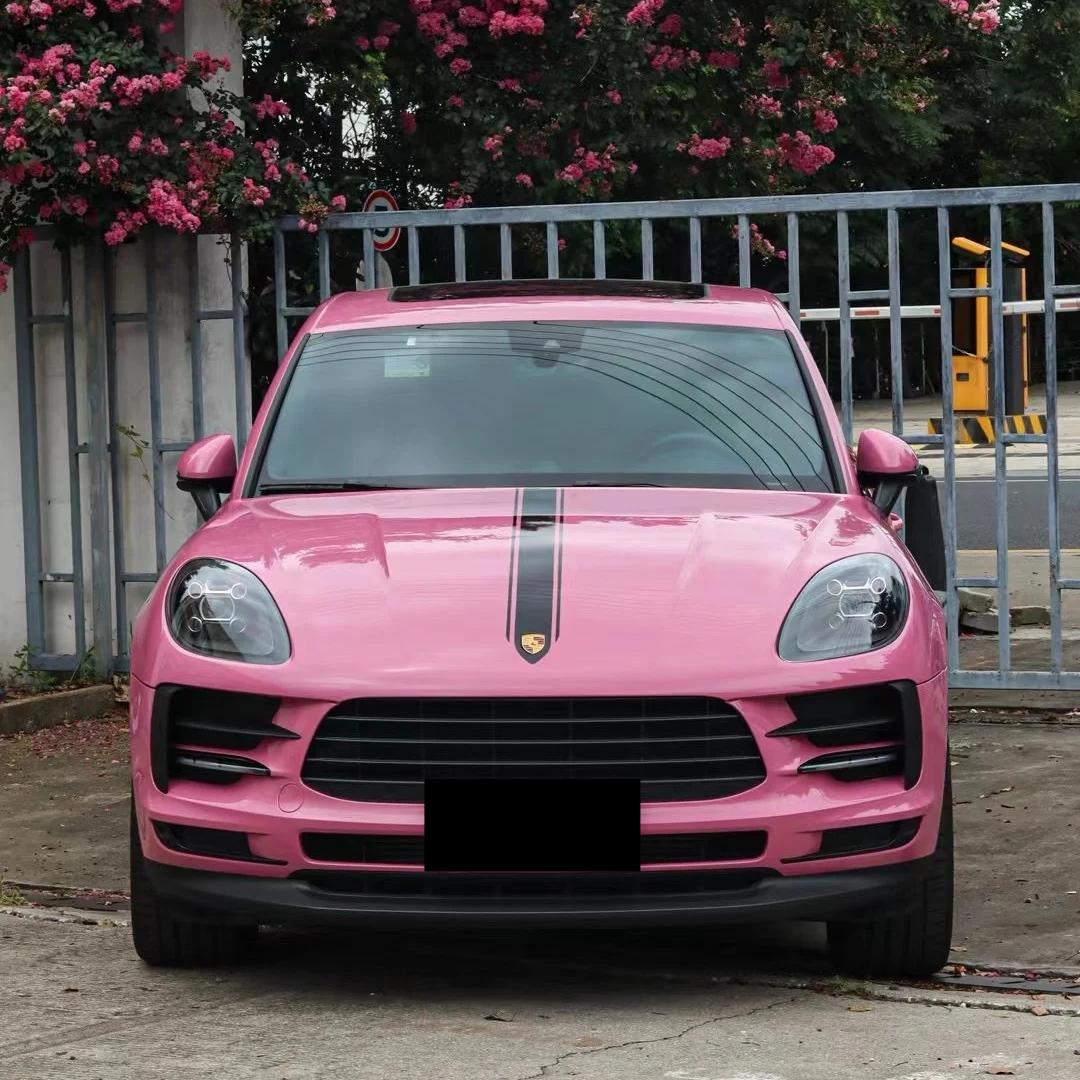 Gloss Tulip Pink Car Vinyl Wrap