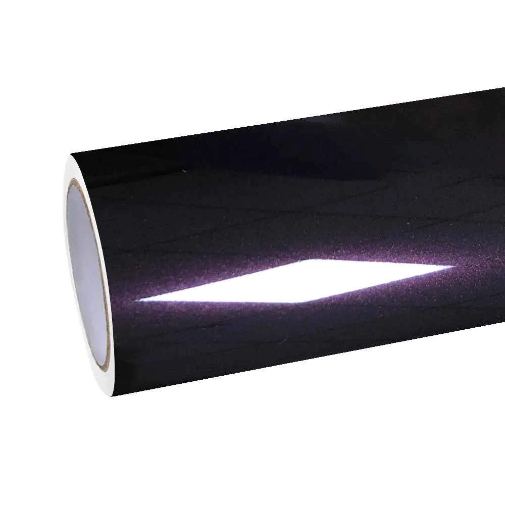 Gloss Amethyst Purple Car Vinyl Wrap Porsche