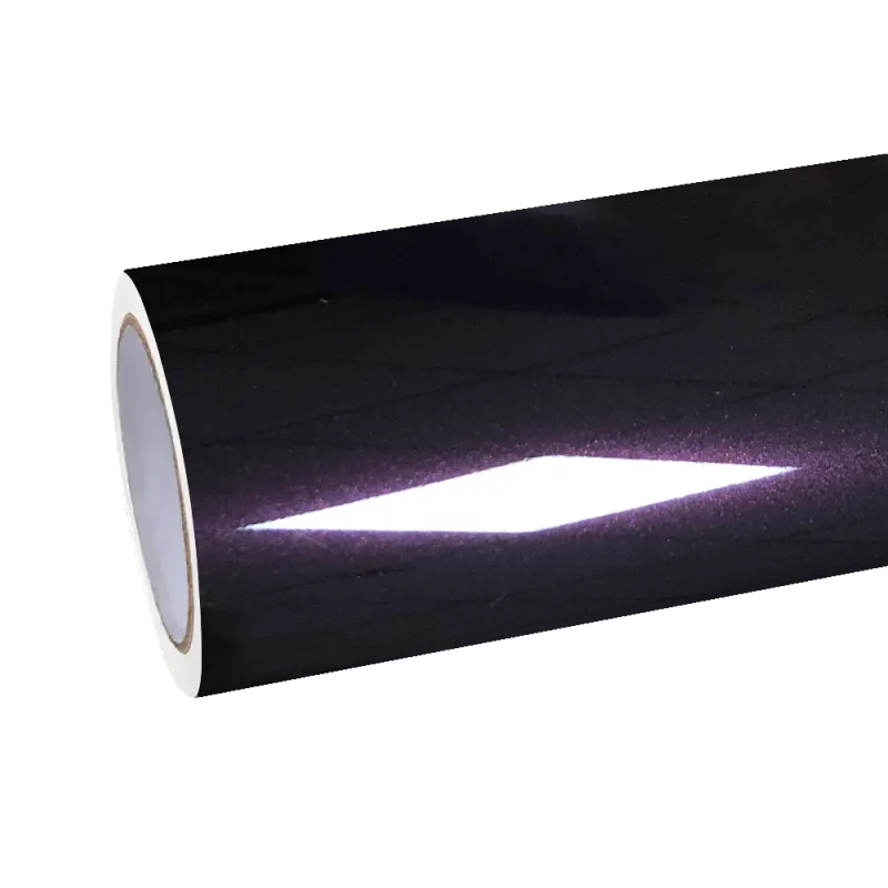 Gloss Amethyst Purple Car Vinyl Wrap Porsche