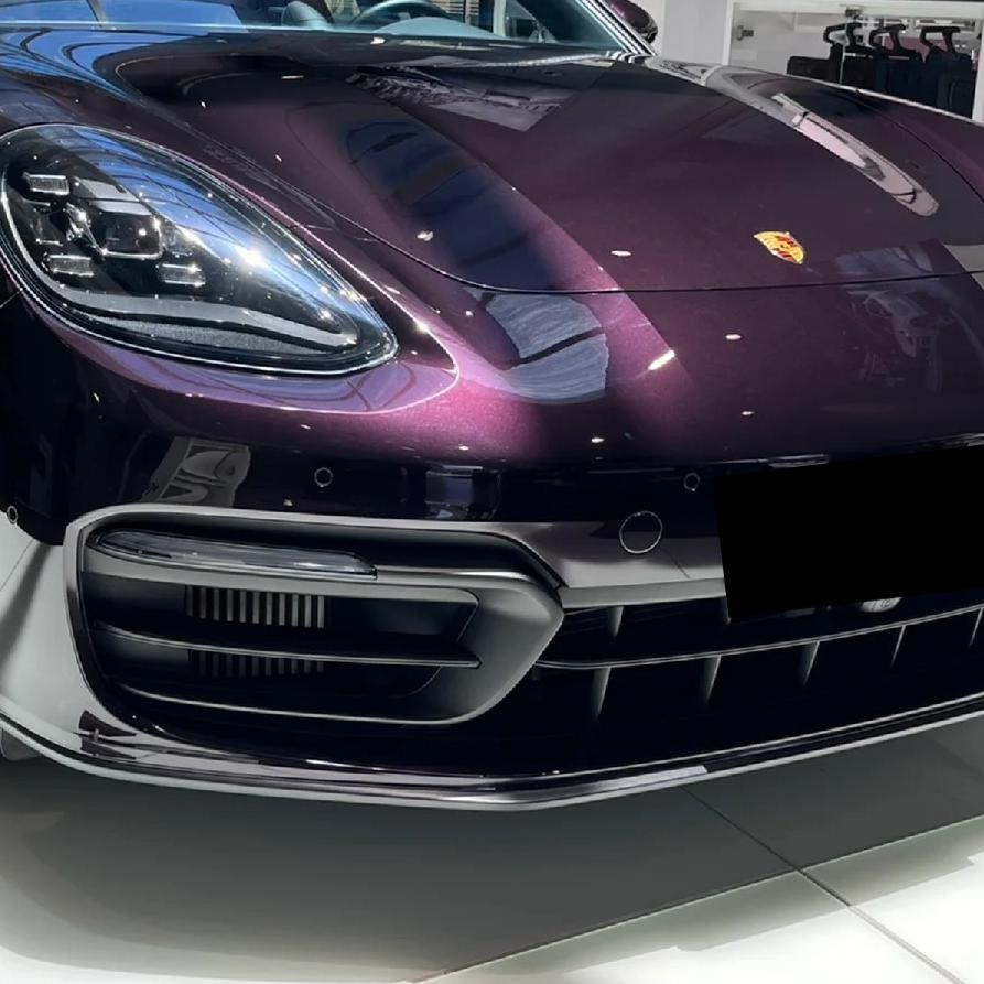 Gloss Amethyst Purple Car Vinyl Wrap Porsche