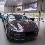 Gloss Amethyst Purple Car Vinyl Wrap Porsche