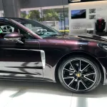 Gloss Amethyst Purple Car Vinyl Wrap Porsche
