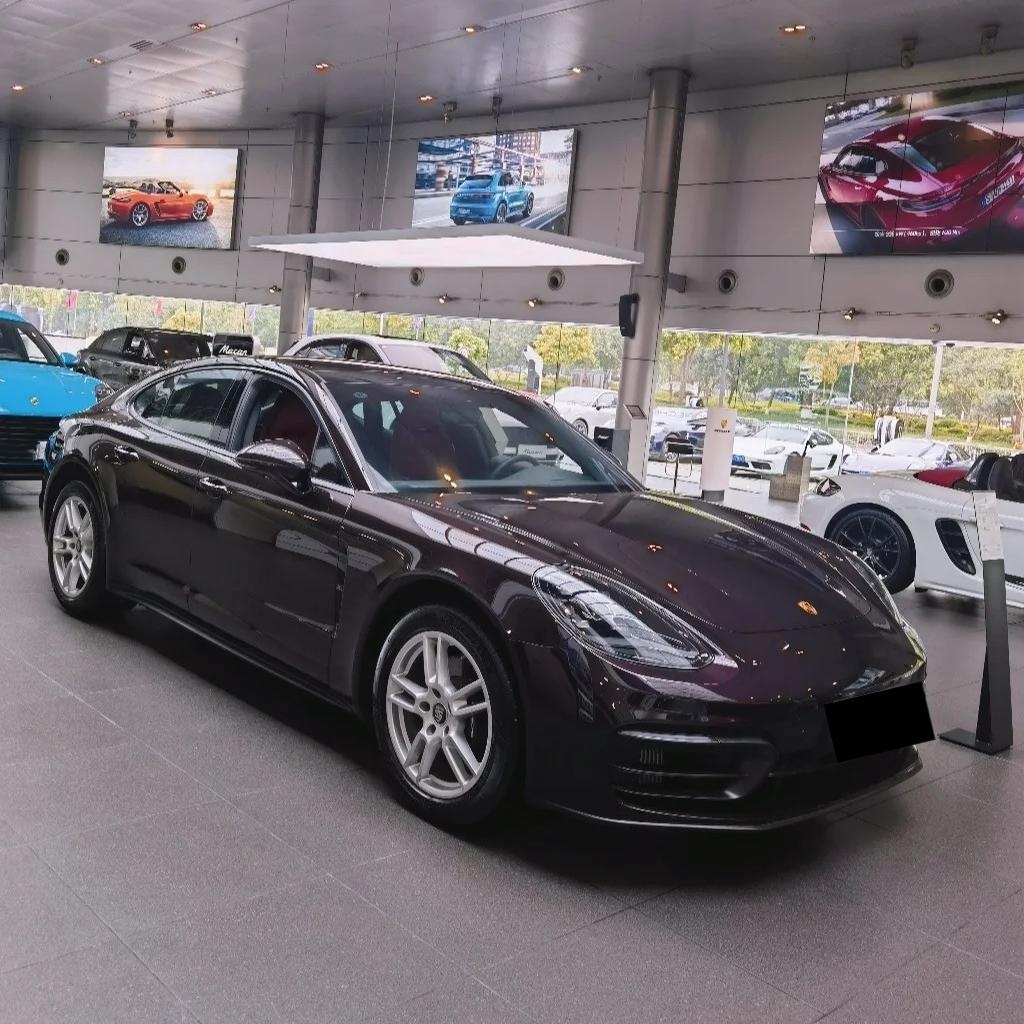 Gloss Amethyst Purple Car Vinyl Wrap Porsche