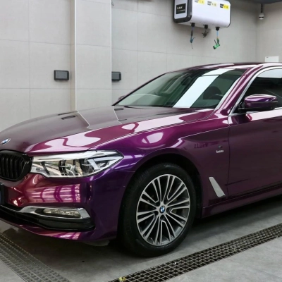 Gloss Ideal Dark Purple Car Vinyl Wrap  02