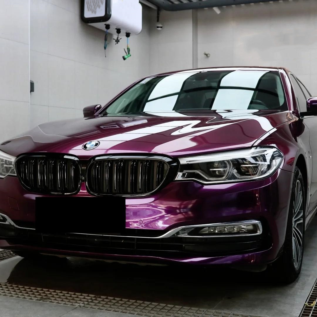 Gloss Ideal Dark Purple Car Vinyl Wrap 