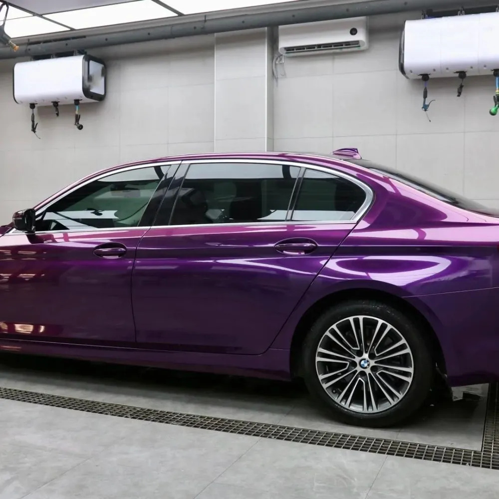 Gloss Ideal Dark Purple Car Vinyl Wrap 