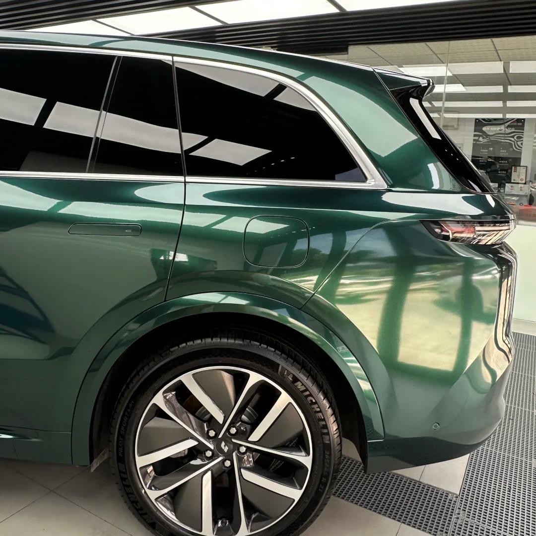 Gloss Metallic Ideal Dark Green Car Vinyl Wrap 