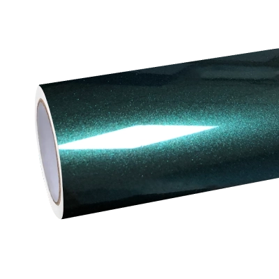 Gloss Metallic Ideal Dark Green Car Vinyl Wrap  01