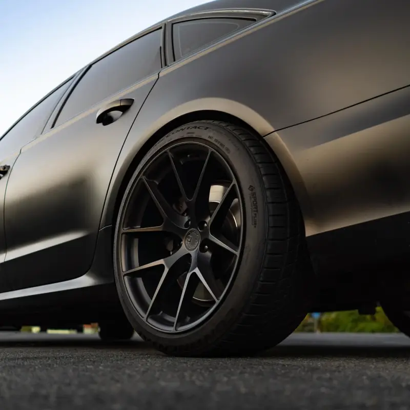 Matte Satin Ceramic Black Car Vinyl Wrap Coupe Sale