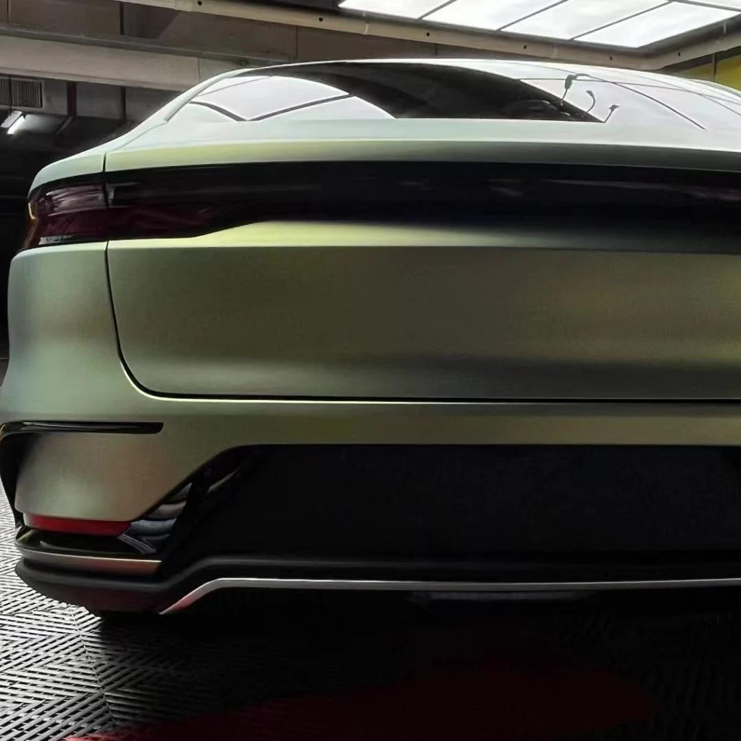 Matte Bamboo Green Car Vinyl Wrap