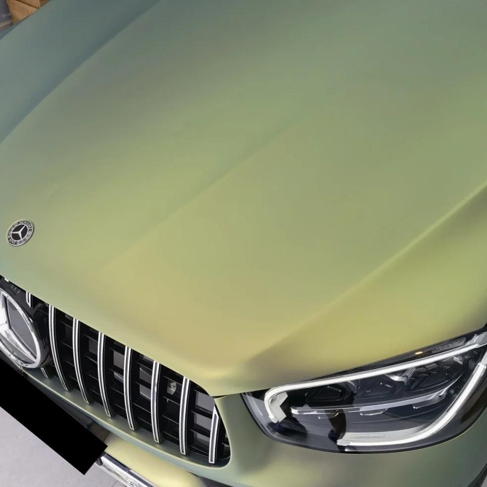 Matte Bamboo Green Car Vinyl Wrap