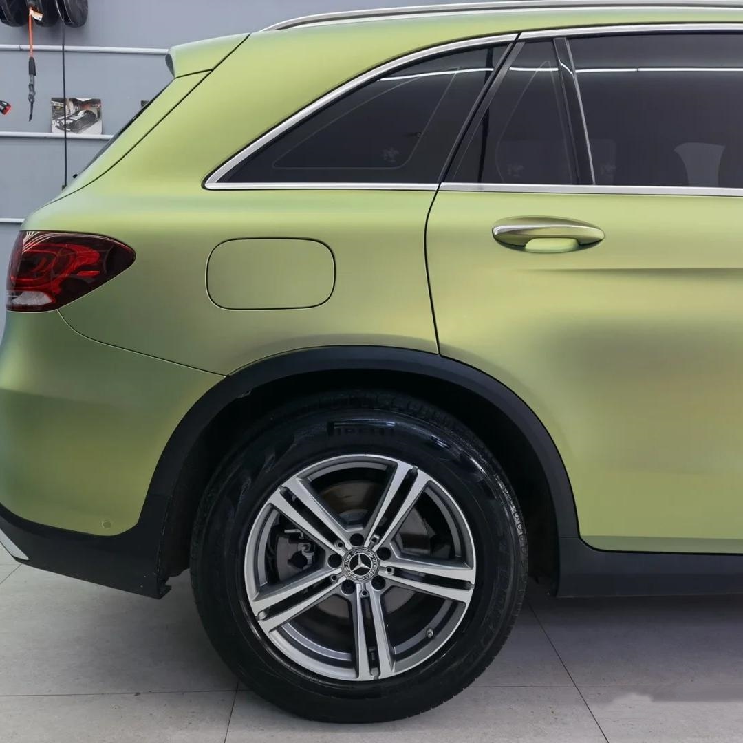 Matte Bamboo Green Car Vinyl Wrap