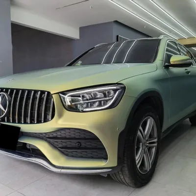 Matte Bamboo Green Car Vinyl Wrap 02