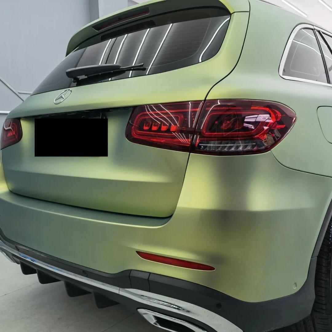 Matte Bamboo Green Car Vinyl Wrap