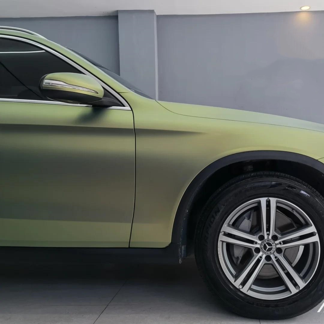 Matte Bamboo Green Car Vinyl Wrap