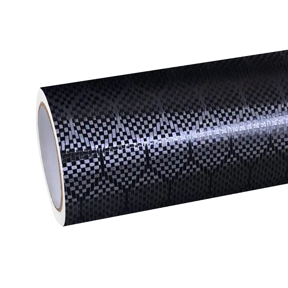 Matte Beehive Carbon Fiber Black Car Vinyl Wrap