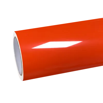 Gloss Crystal Orange Car Vinyl Wrap PET 01
