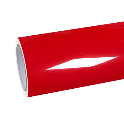 Gloss Ferrari Red Car Vinyl Wrap PET 01