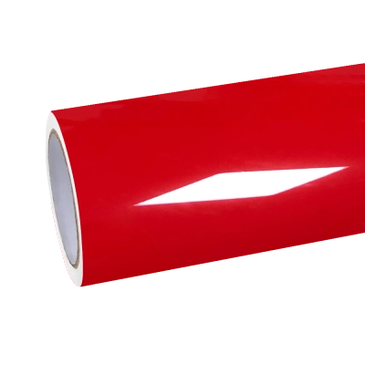 Gloss Ferrari Red Car Vinyl Wrap PET 01
