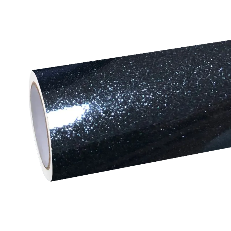 Gloss Metallic Black Diamond Car Vinyl Wrap Sale