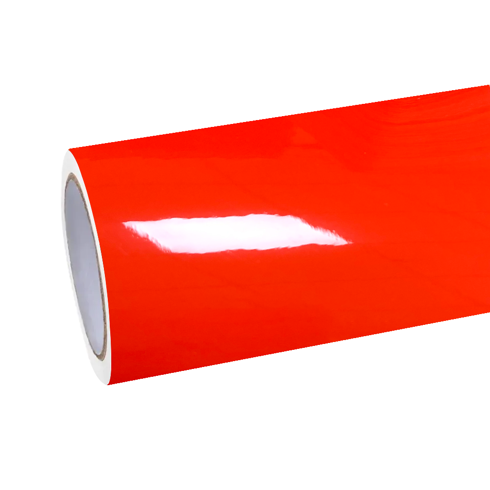 Gloss Fluorescent Orange Car Vinyl Wrap