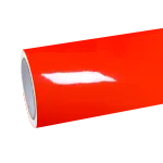 Gloss Fluorescent Orange Car Vinyl Wrap