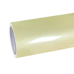 Gloss Light Yellow Car Vinyl Wrap